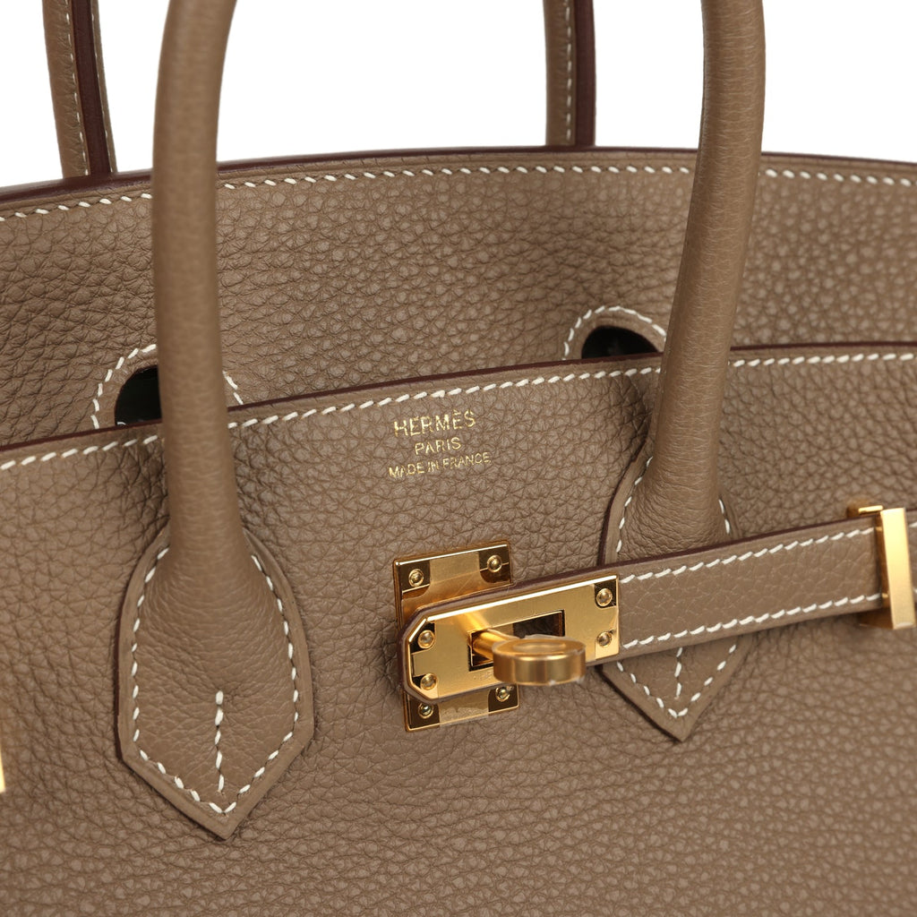Hermes Birkin 25 Etoupe Togo Gold Hardware