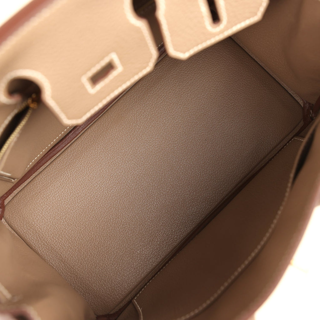 Hermes Birkin 25 Etoupe Togo Gold Hardware