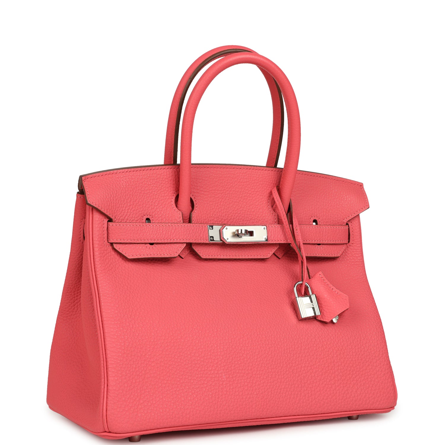 Pre-owned Hermes Birkin 30 Rose Lipstick Togo Palladium Hardware