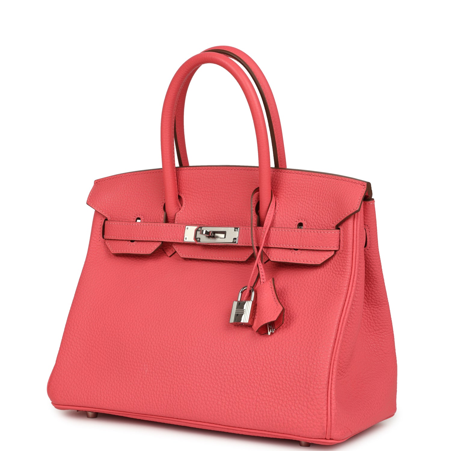 Pre-owned Hermes Birkin 30 Rose Lipstick Togo Palladium Hardware