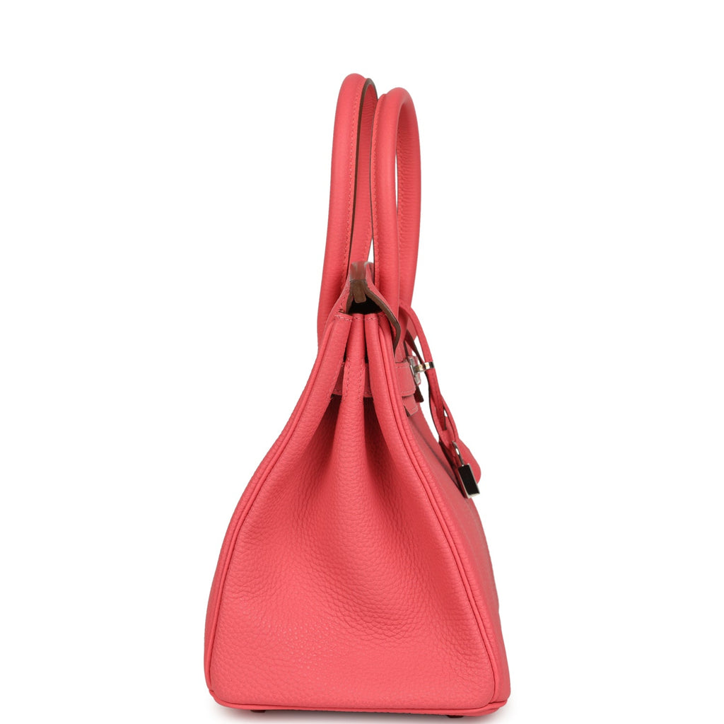 Pre-owned Hermes Birkin 30 Rose Lipstick Togo Palladium Hardware
