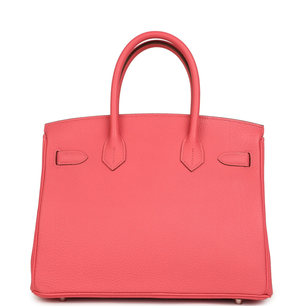 Pre-owned Hermes Birkin 30 Rose Lipstick Togo Palladium Hardware