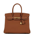 Hermes Birkin 30 Gold Togo Gold Hardware