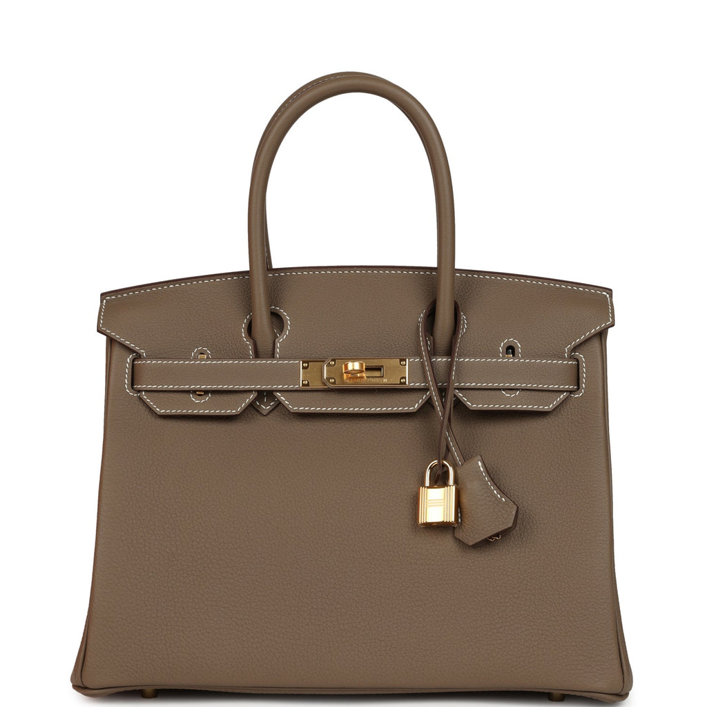 Hermes Birkin 30 Etoupe Togo Gold Hardware