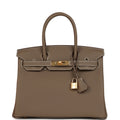 Hermes Birkin 30 Etoupe Togo Gold Hardware