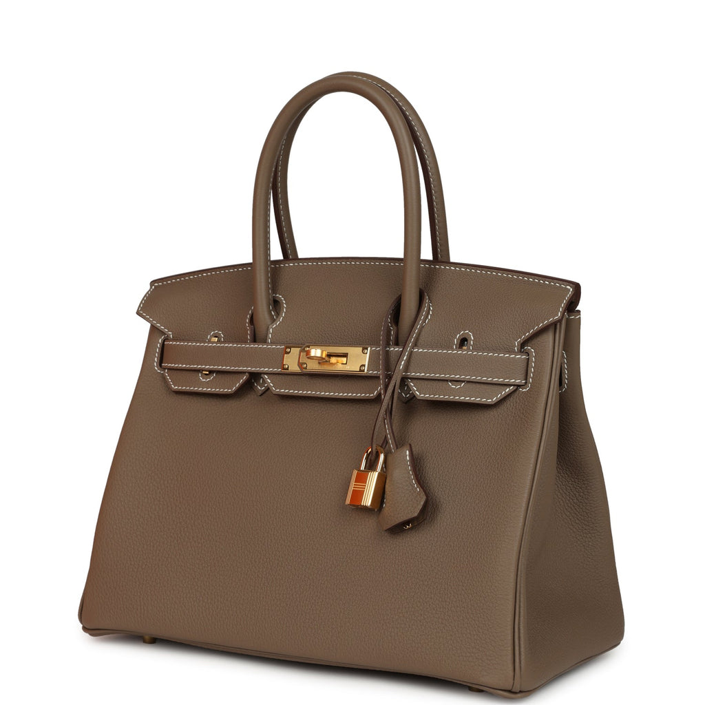 Hermes Birkin 30 Etoupe Togo Gold Hardware