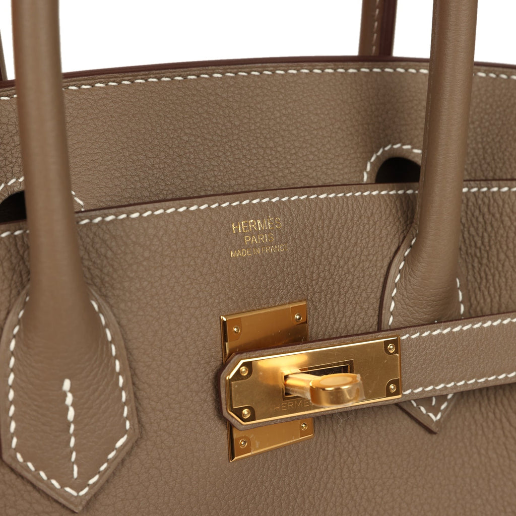 Hermes Birkin 30 Etoupe Togo Gold Hardware
