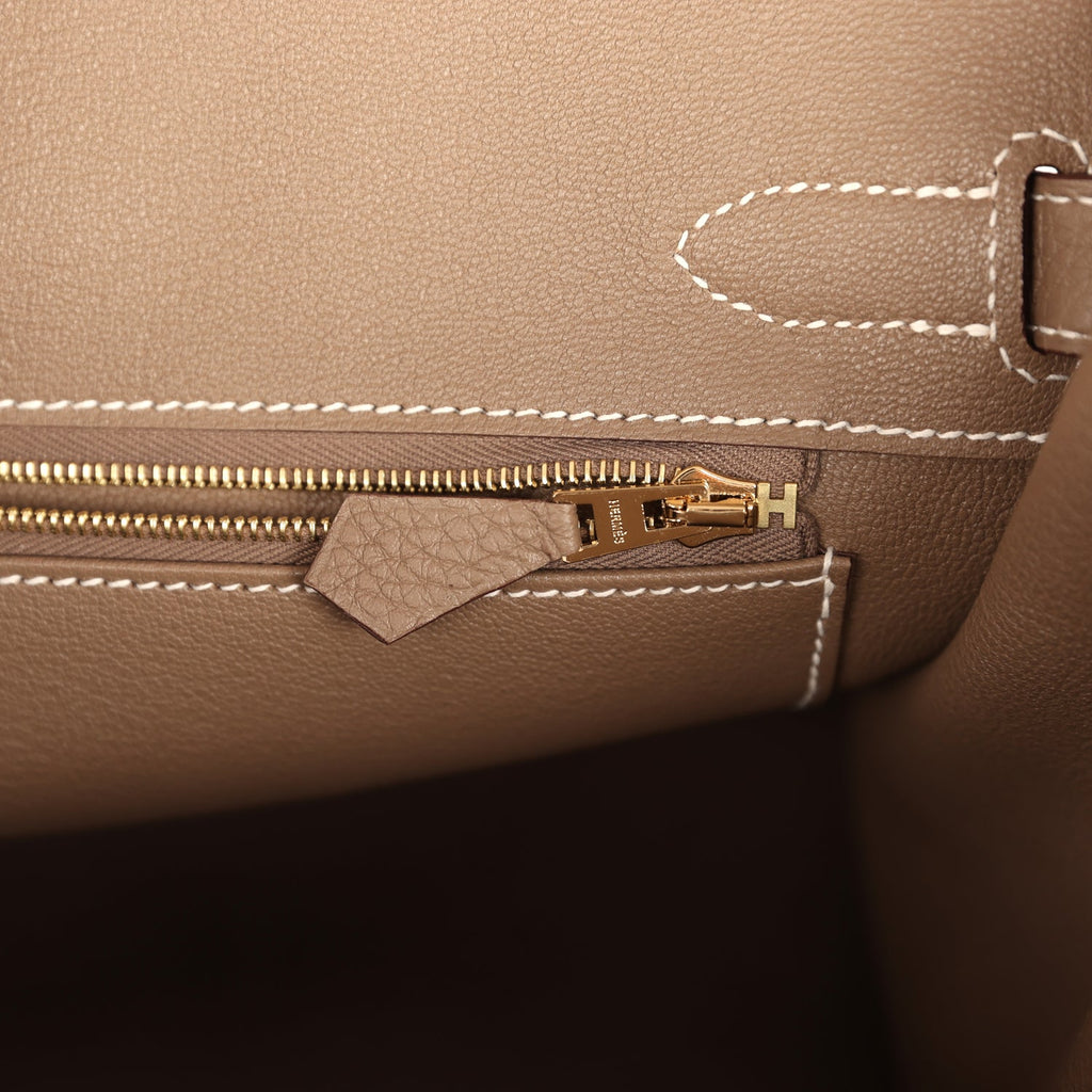 Hermes Birkin 30 Etoupe Togo Gold Hardware
