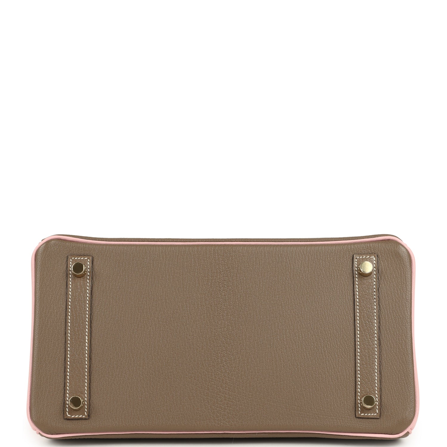 Hermes Special Order (HSS) Birkin 30 Etoupe and Rose Sakura Chevre Mysore Brushed Gold Hardware