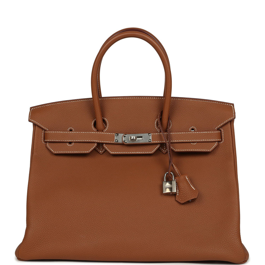 Hermes Birkin 35 Gold Togo Palladium Hardware