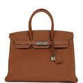 Hermes Birkin 35 Gold Togo Palladium Hardware