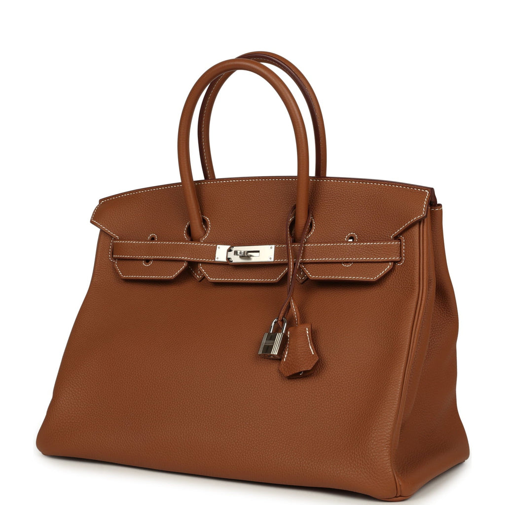 Hermes Birkin 35 Gold Togo Palladium Hardware