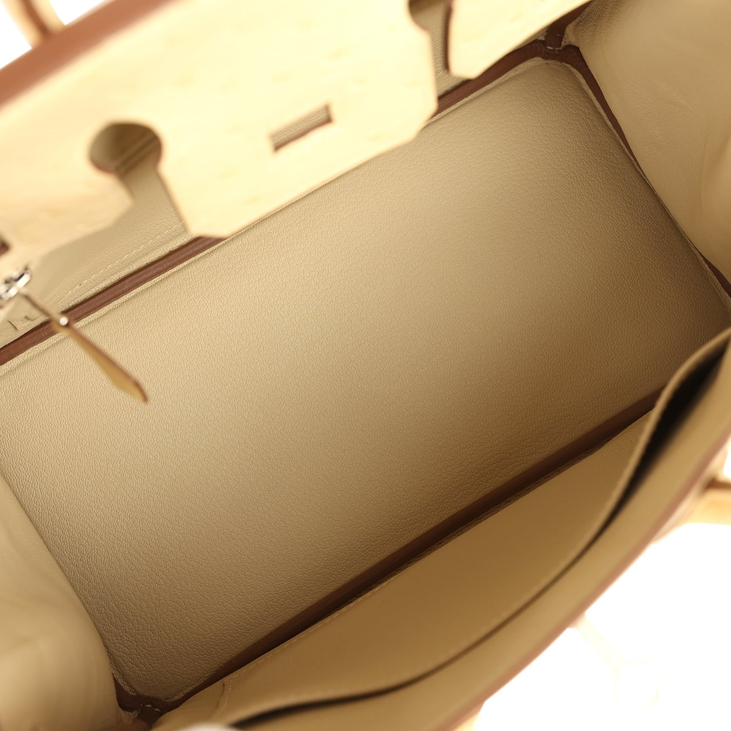 Hermes Birkin 25 Vanille Ostrich Palladium Hardware