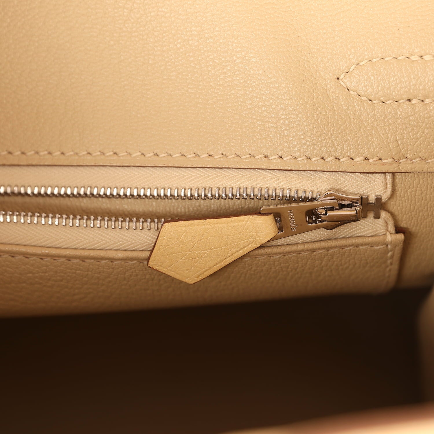 Hermes Birkin 25 Vanille Ostrich Palladium Hardware