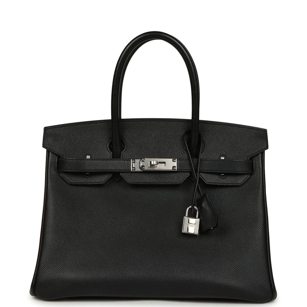 Hermes Birkin 30 Black Epsom Palladium Hardware