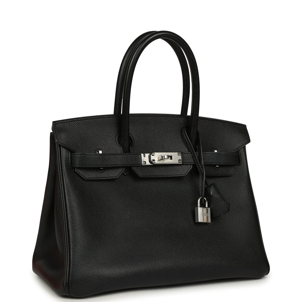 Hermes Birkin 30 Black Epsom Palladium Hardware