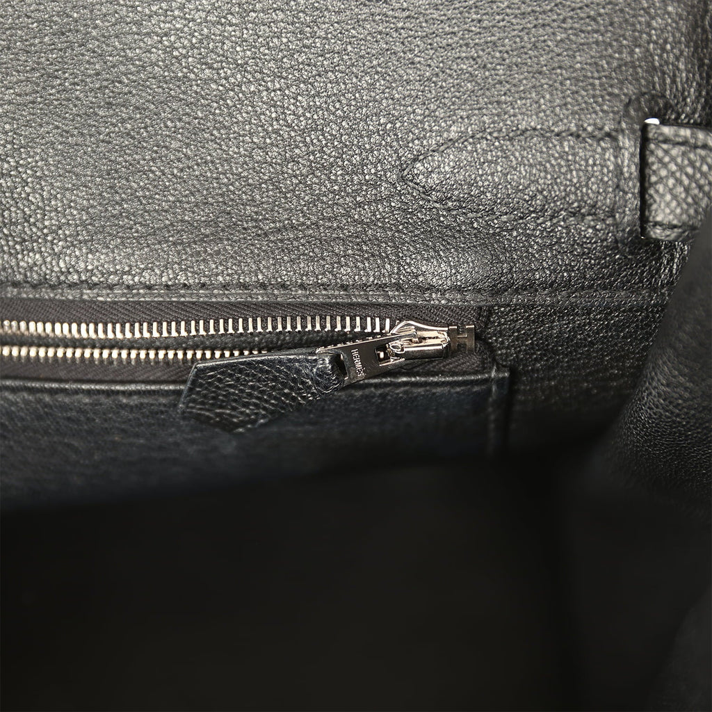 Hermes Birkin 30 Black Epsom Palladium Hardware