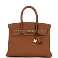 Hermes Birkin 30 Gold Togo Gold Hardware
