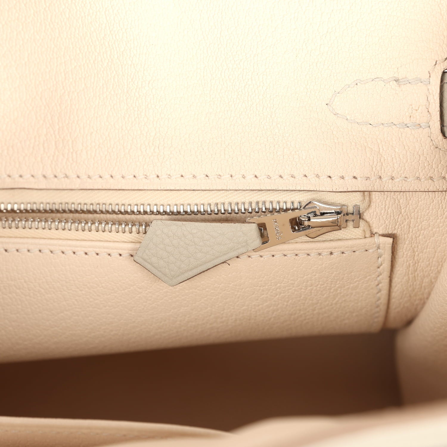 Hermes Birkin 25 Gris Perle Verso Togo Gold Hardware