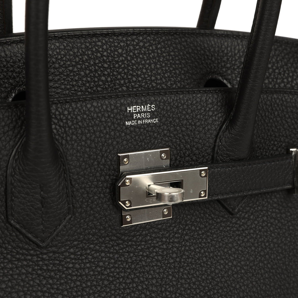 Hermes Birkin 30 Black Togo Palladium Hardware