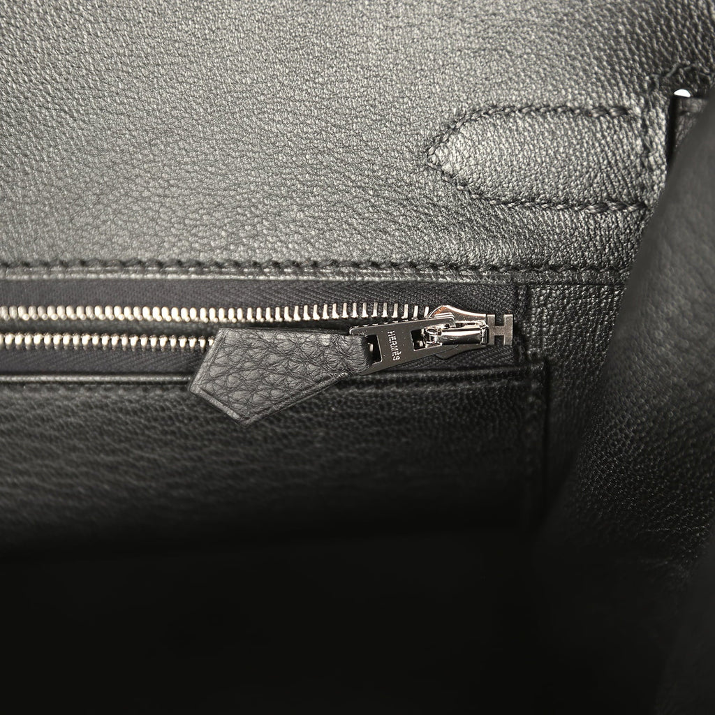 Hermes Birkin 30 Black Togo Palladium Hardware