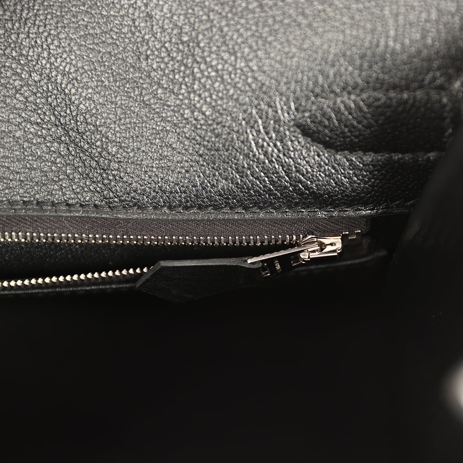 Pre-owned Hermes Birkin Sellier 30 Black Box Palladium Hardware