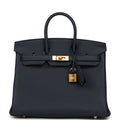 Hermes Birkin 25 Bleu Abysse Togo Gold Hardware