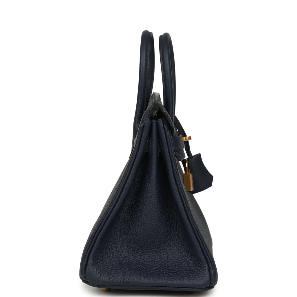 Hermes Birkin 25 Bleu Abysse Togo Gold Hardware