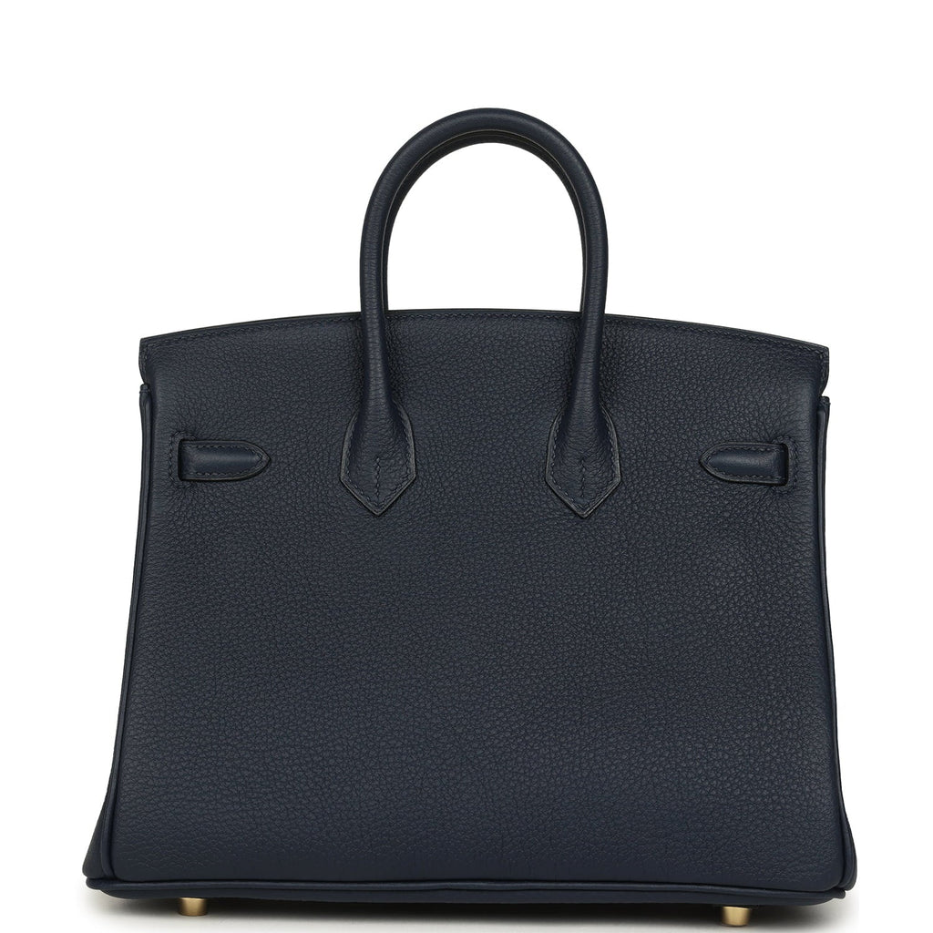 Hermes Birkin 25 Bleu Abysse Togo Gold Hardware