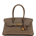 Hermes Shoulder Birkin Light 29 Etoupe Evercolor Gold Hardware