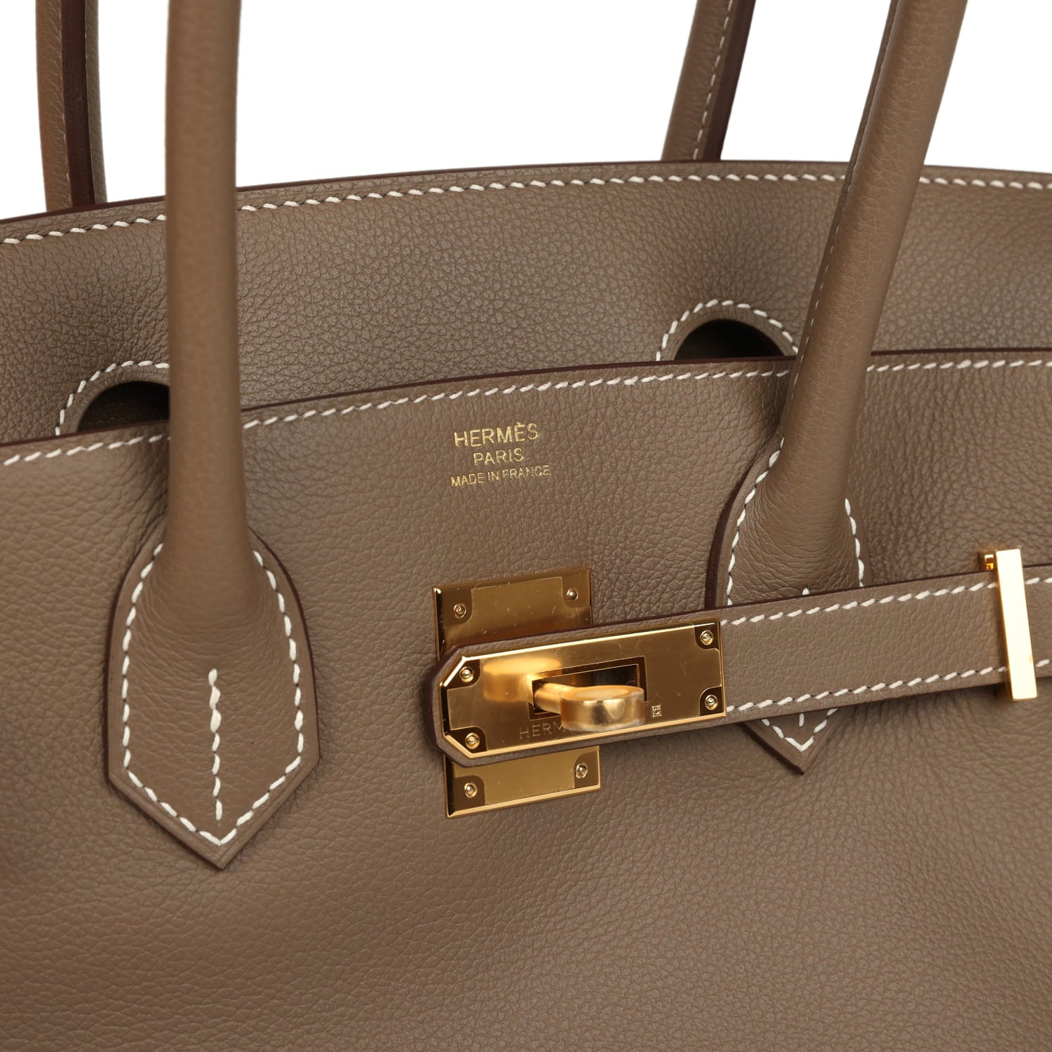 Hermes Shoulder Birkin Light 29 Etoupe Evercolor Gold Hardware