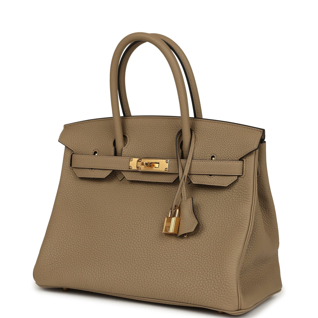 Hermes Birkin 30 Beige Marfa Togo Gold Hardware