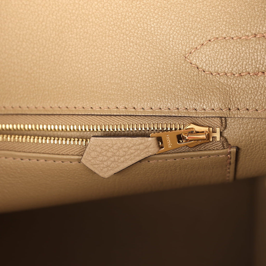 Hermes Birkin 30 Beige Marfa Togo Gold Hardware
