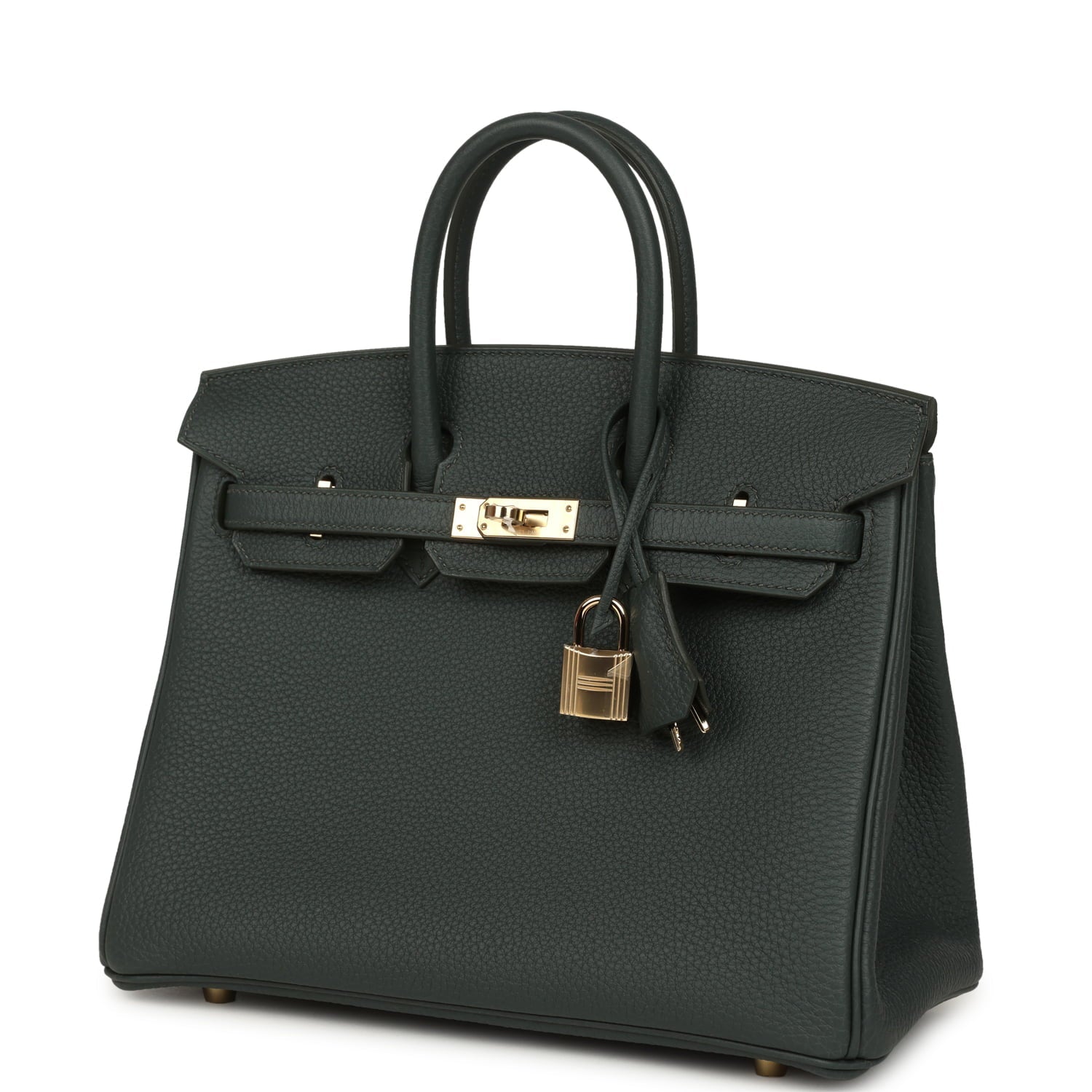Hermes Birkin 25 Vert Mangrove Togo Permabrass Hardware