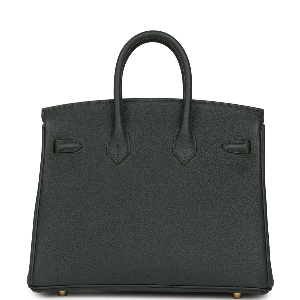 Hermes Birkin 25 Vert Mangrove Togo Permabrass Hardware