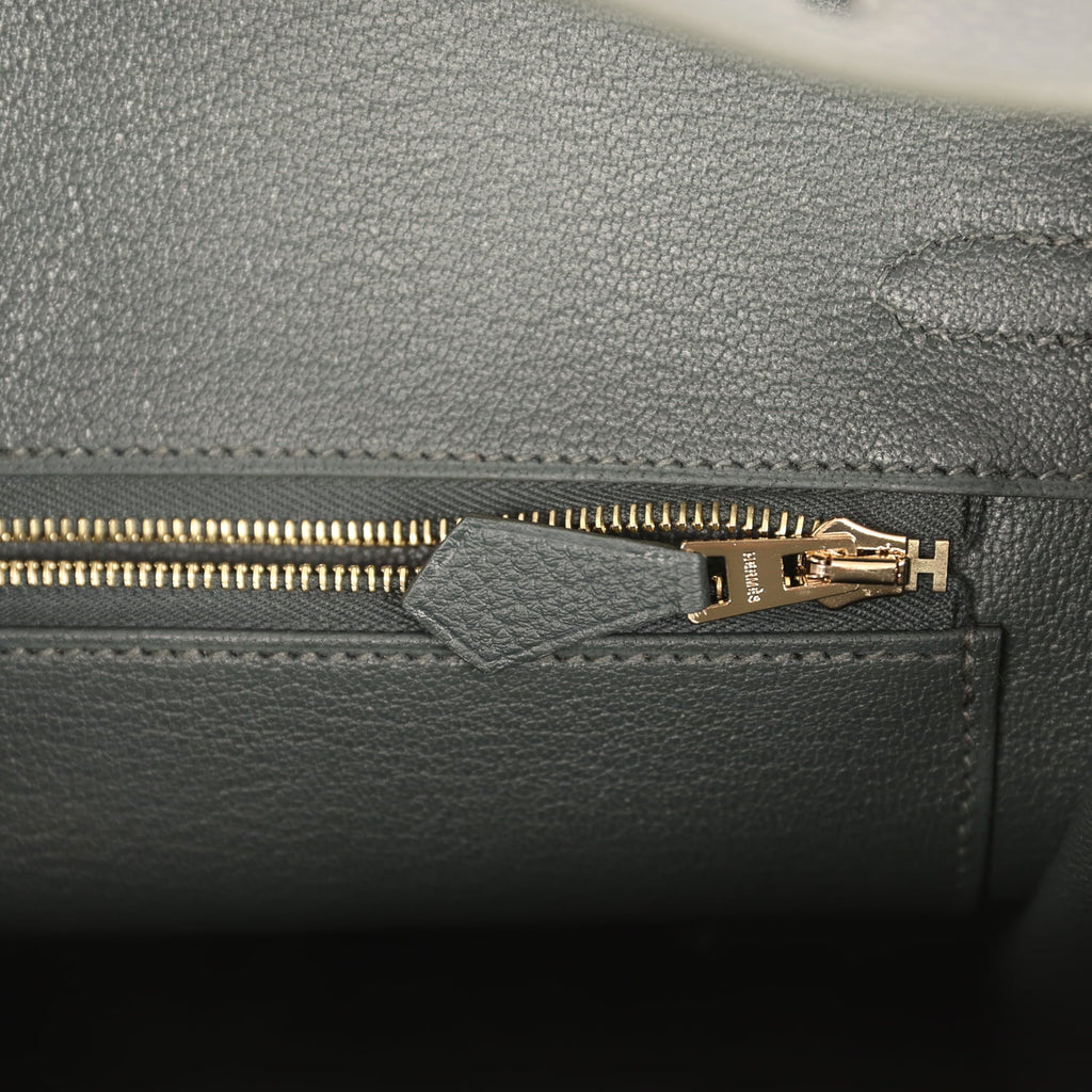 Hermes Birkin 25 Vert Mangrove Togo Permabrass Hardware
