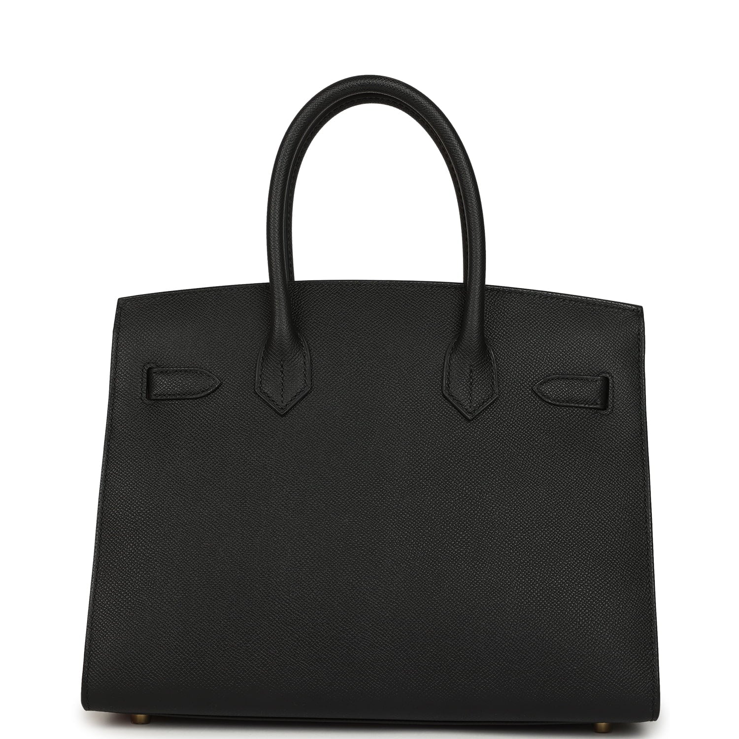 Pre-owned Hermes Birkin Sellier 30 Black Epsom Gold Hardware