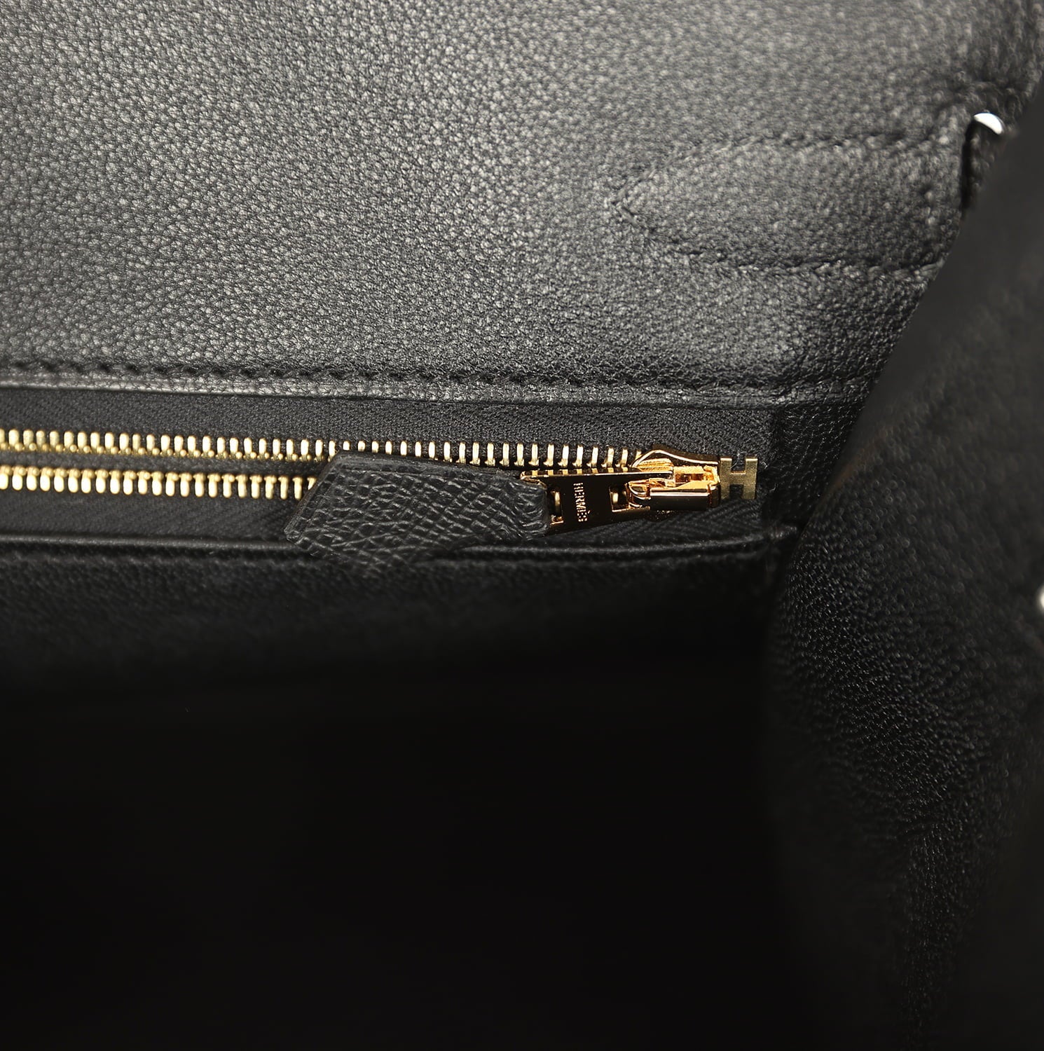 Pre-owned Hermes Birkin Sellier 30 Black Epsom Gold Hardware