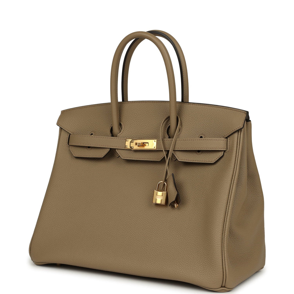 Hermes Birkin 35 Beige Marfa Togo Gold Hardware
