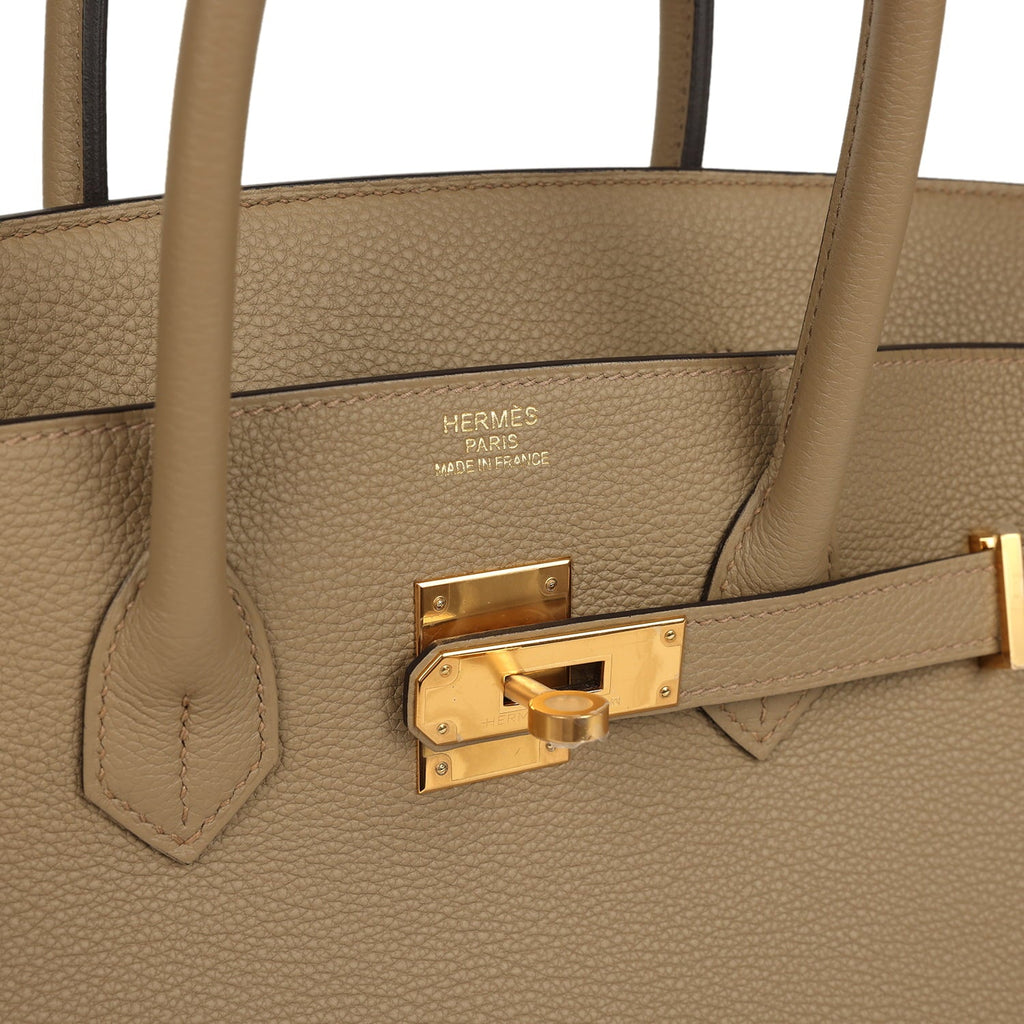 Hermes Birkin 35 Beige Marfa Togo Gold Hardware