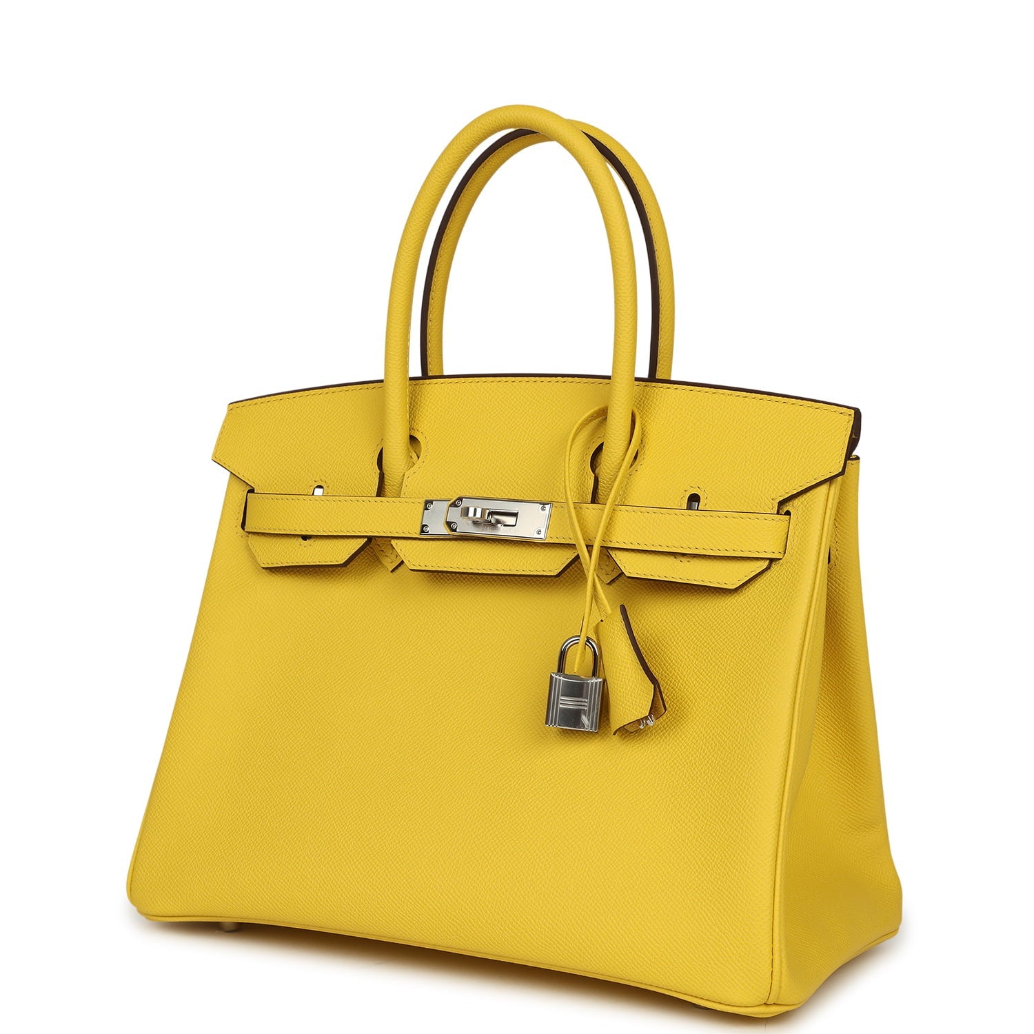 Hermes Birkin 30 Jaune de Naples Epsom Palladium Hardware