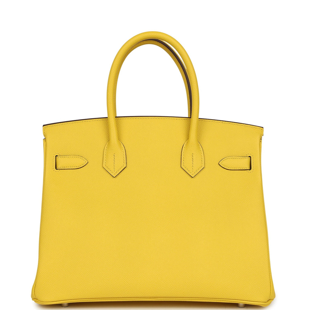 Hermes Birkin 30 Jaune de Naples Epsom Palladium Hardware