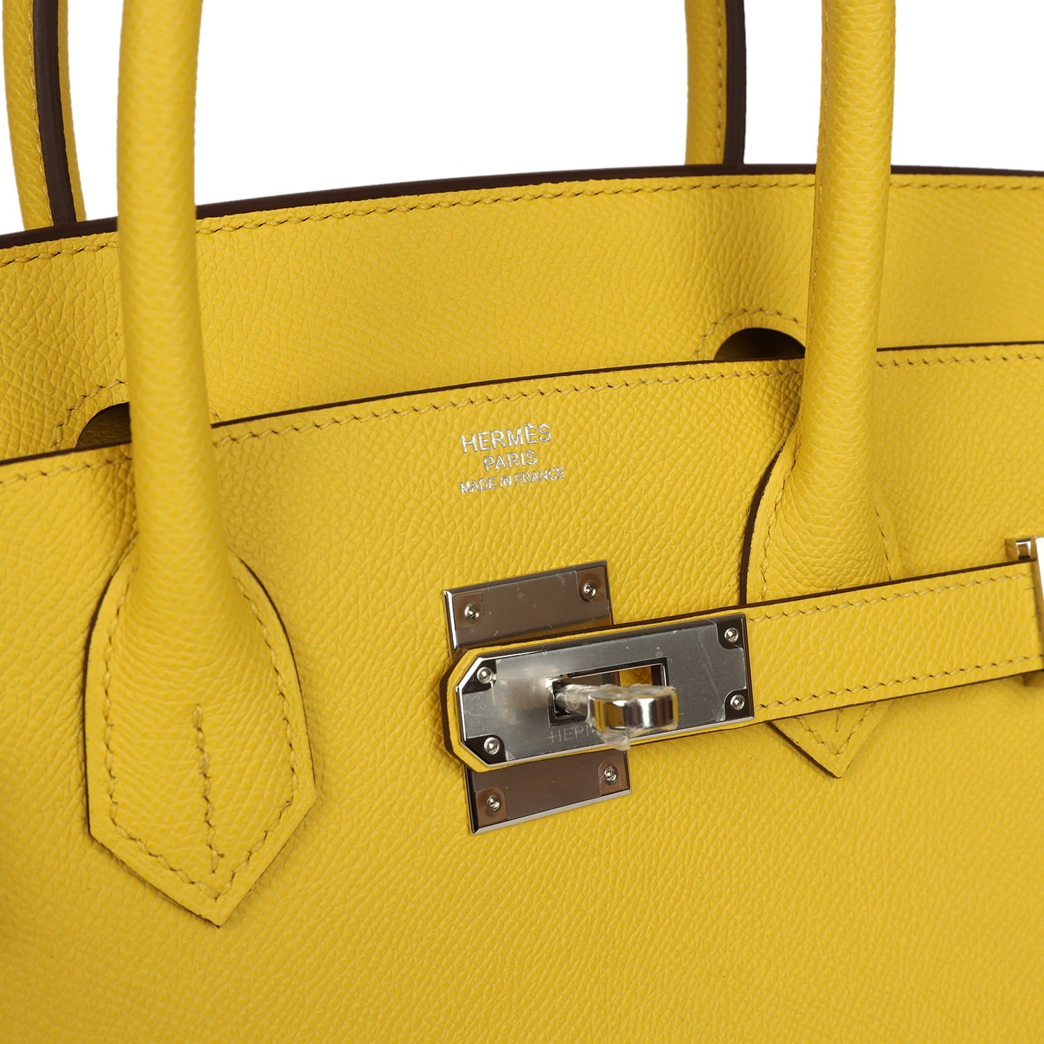 Hermes Birkin 30 Jaune de Naples Epsom Palladium Hardware