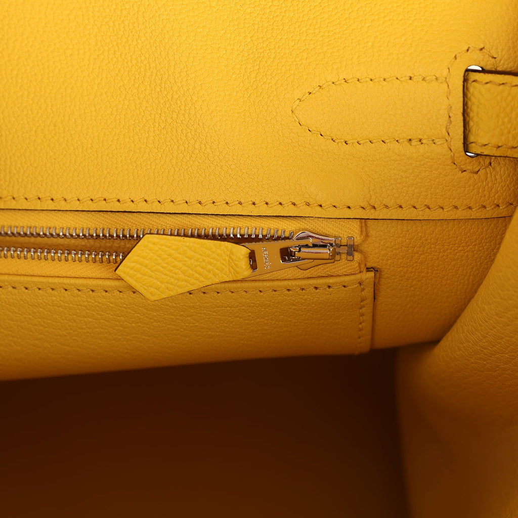 Hermes Birkin 30 Jaune de Naples Epsom Palladium Hardware