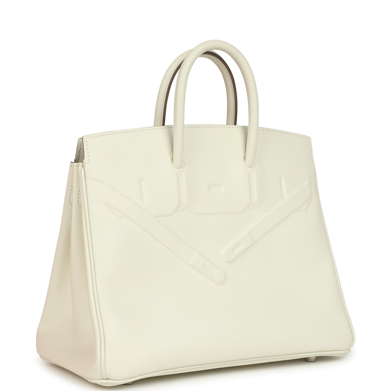 Hermes Birkin Shadow 25 Mushroom Swift Palladium Hardware