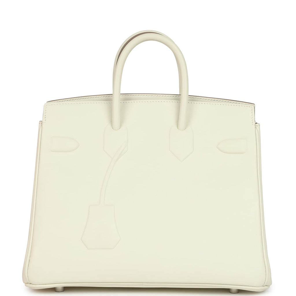 Hermes Birkin Shadow 25 Mushroom Swift Palladium Hardware