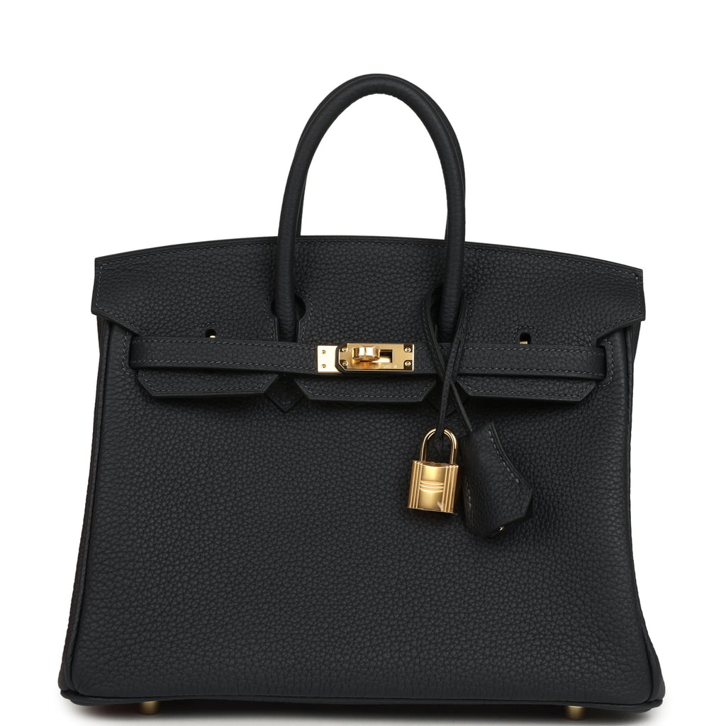 Hermes Birkin 25 Caban Togo Gold Hardware