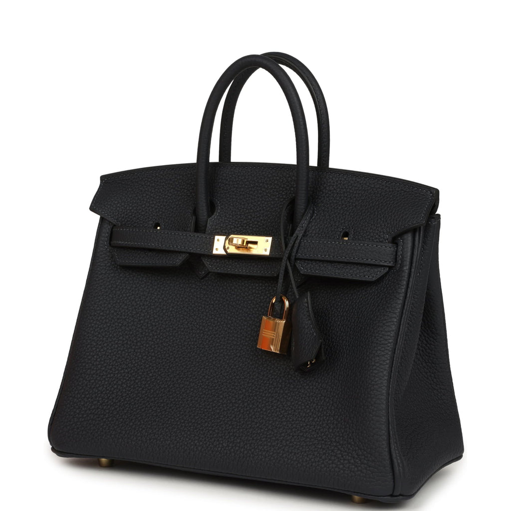 Hermes Birkin 25 Caban Togo Gold Hardware