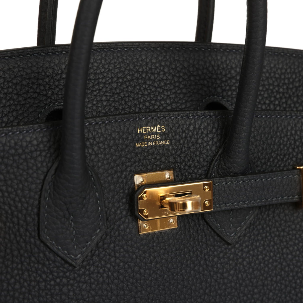 Hermes Birkin 25 Caban Togo Gold Hardware