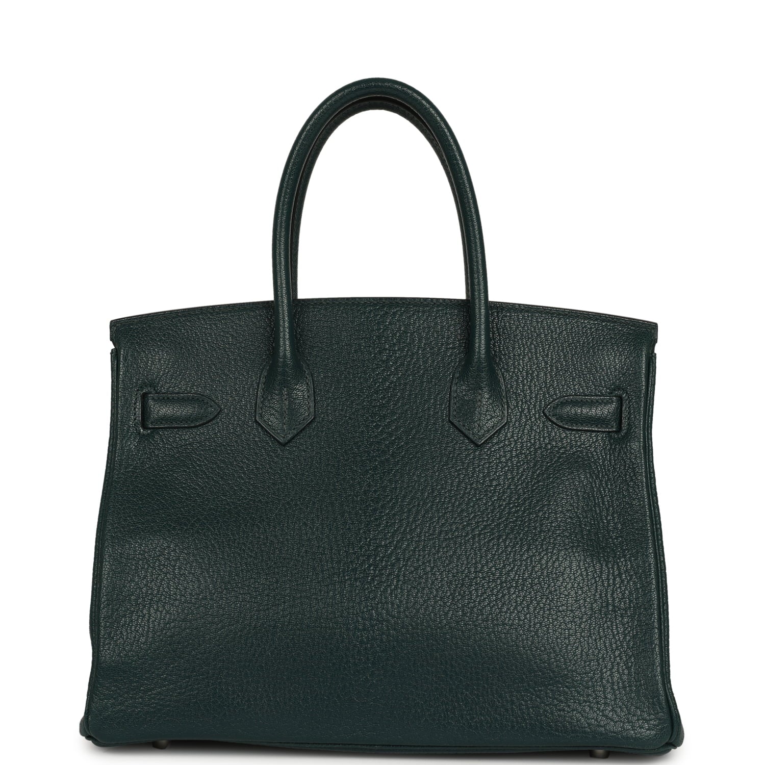 Pre-owned Hermes Birkin 30 Vert Cypress Chevre de Coromandel Palladium Hardware